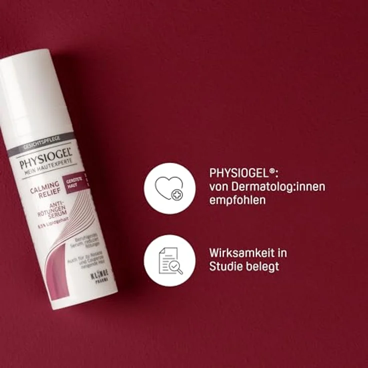 Physiogel Calming Relief Anti-Rötungen Serum - beruhigende Gesichtspflege für zu Rosacea und Couperose neigende Haut - 30 ml – Bild 5