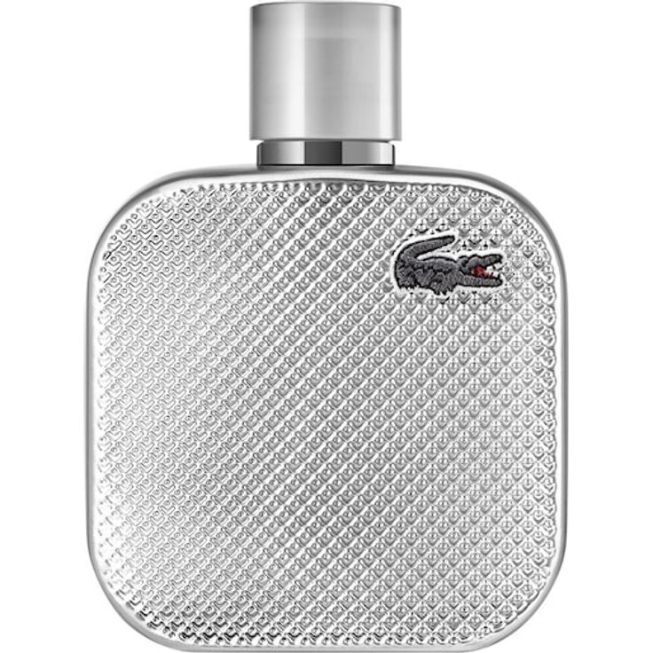 Lacoste L.12.12 Silver Grey, Eau de Parfum Spray für Herren, 100 ml – holziger Fougère Duft mit floralen Akzenten