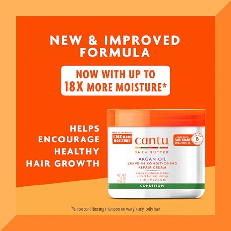 Cantu Regenerierende Haarcreme Arganöl 453G – Bild 2