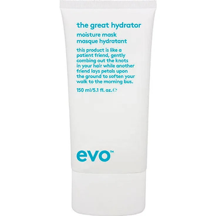 Evo The Great Hydrator Moisture Mask, intensive Feuchtigkeitsmaske 150 ml zur Reduzierung von Frizz und Verbesserung von Glanz und Geschmeidigkeit