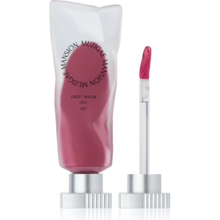 MUZIGAE MANSION Objet Water Matter, feuchtigkeitsspendender flüssiger Lippenstift, Farbton 005 Diva, 5.8 ml