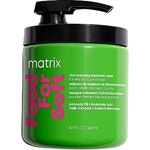 Matrix Haarmaske für trockene oder poröse Haartypen, Mit Avocado-Öl und Hyaluronsäure, Feuchtigkeitsspendend und pflegend, Vegane Formel, Food For Soft, 1 x 500 ml