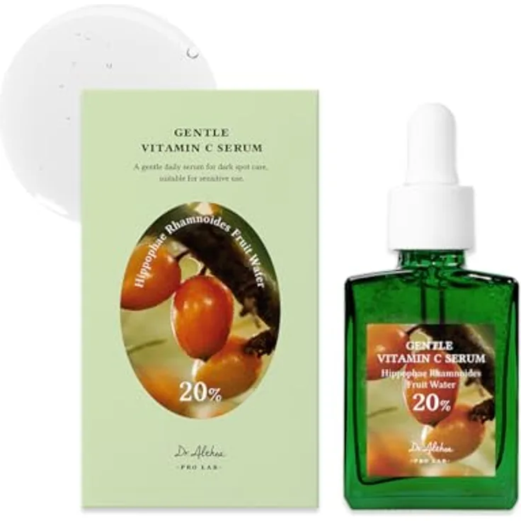 Dr. Althea Gentle Vitamin C Serum, 30 ml, leichtes Gesichtsserum zur Verjüngung der Haut, vegan, antioxidative Wirkung