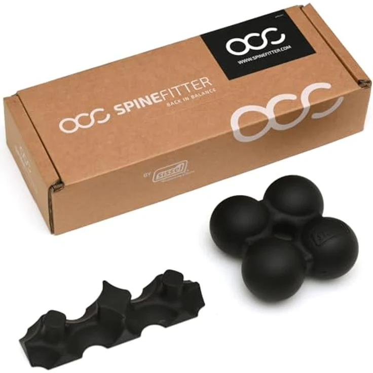 Sissel Spinefitter Extension Kit, Massagegerät zur Wirbelsäulenmobilisation, anthrazit, verlängerbar um 12 cm, ideal für Nutzer über 180 cm – Bild 1