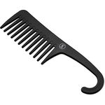 K-Pro Breitzahnkamm - Grober breitzinkiger Kamm für Locken mit Hakengriff