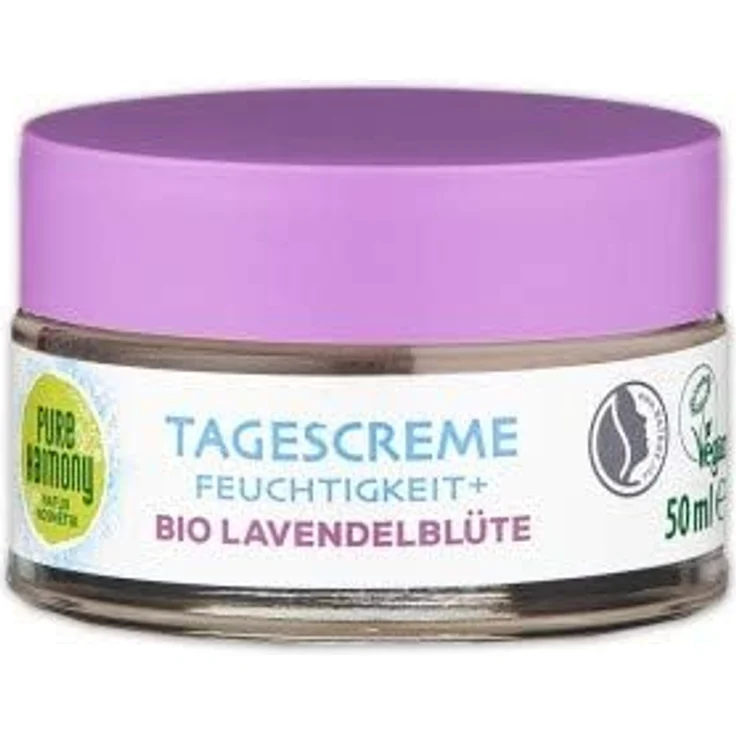 2 x Pure Harmony Feuchtigkeit + Tagescreme Bio Lavendelblüte BIO VEGAN Lavendelcreme