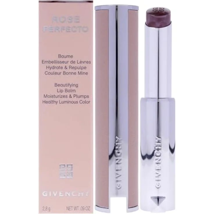 GIVENCHY Le Rose Perfecto Lippenbalsam Damen, 2,8 g, intensive Farbe und 24h Feuchtigkeit, rosa