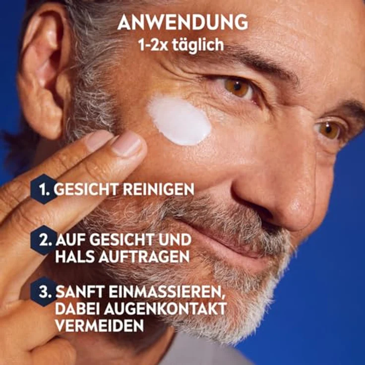 Nivea Men Anti-Age Hyaluron Feuchtigkeitscreme, Gesichtspflege mit Hyaluron, Pro-Retinol und LSF 15, 24h Feuchtigkeit und Faltenmilderung (50 ml) – Bild 4