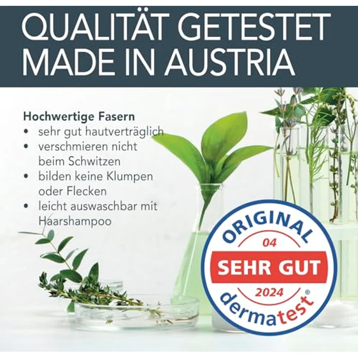 COVER HAIR Premium Streuhaar 14g, Schütthaar zur Haarverdichtung und Ansatzkaschierung, 100% Natürliches Schwarz für authentischen Look, allergikerfreundlich, made in Austria – Bild 4