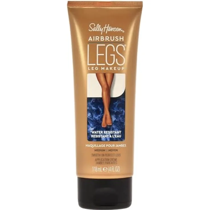 Sally Hansen Füßecreme (Airbrush Legs Smooth), Medium - Fußpflege für Damen, 118 ml