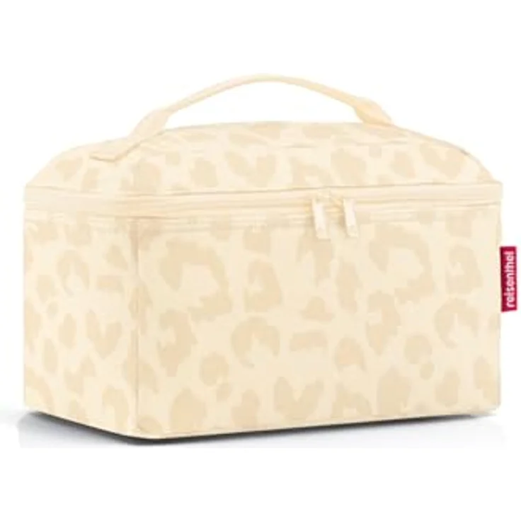 reisenthel beautycase Leo Vanilla, quadratischer Kulturbeutel mit 4L Volumen, wasserabweisend, inkl. 3 Stecktaschen und Reißverschluss-Innentasche – Bild 3
