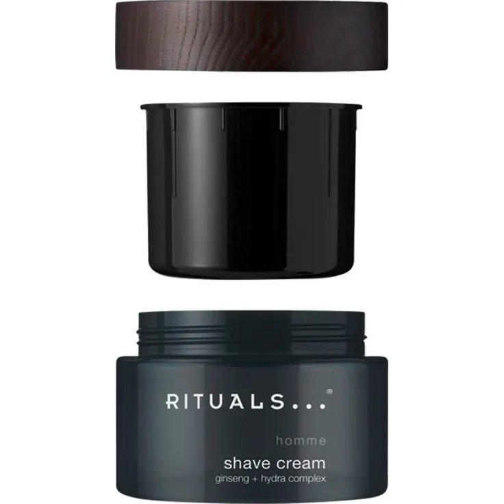 RITUALS HOMME Shave Cream Refill, 250 ml, nicht schäumende Rasiercreme mit Ginseng-Hydra-Komplex und Bisabolol