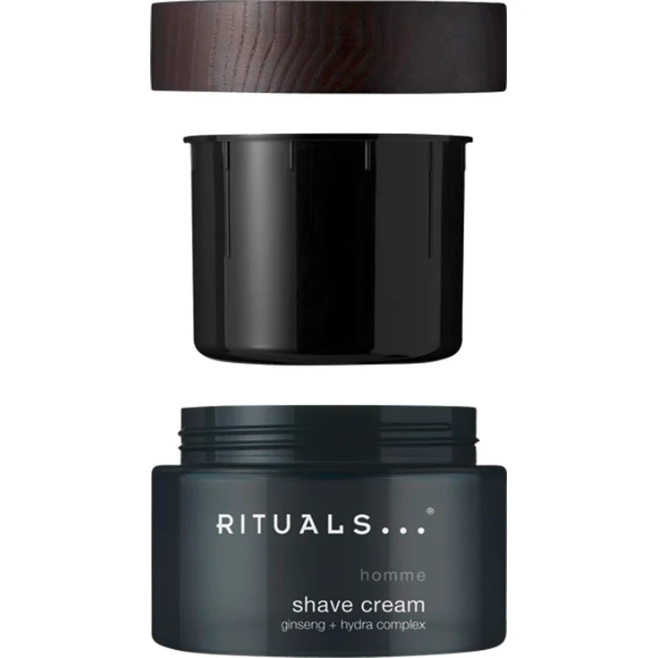 RITUALS HOMME Shave Cream Refill, 250 ml, nicht schäumende Rasiercreme mit Ginseng-Hydra-Komplex und Bisabolol