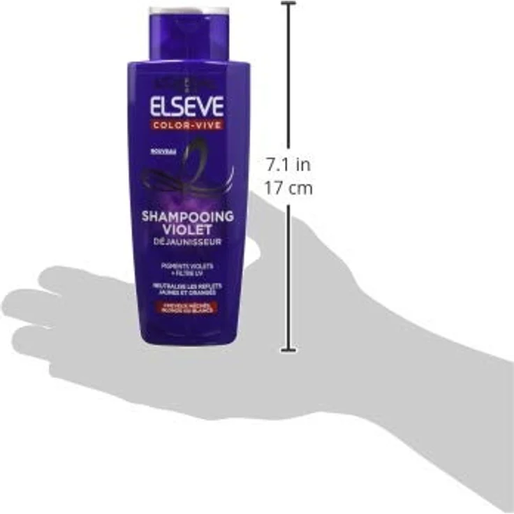 L'Oréal Paris - Purple Entgilbungs-Shampoo – für blondes, verfärbtes, gesträhntes oder weißes Haar – Neutralisierung von gelben und orangen Reflexen – Elseve Color-Vive – 200 ml – Bild 4