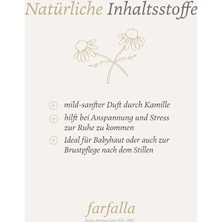Farfalla Bio-Pflanzenwasser Kamille, 75ml hautberuhigendes Gesichtswasser für sensible Haut und Babypflege – Bild 4