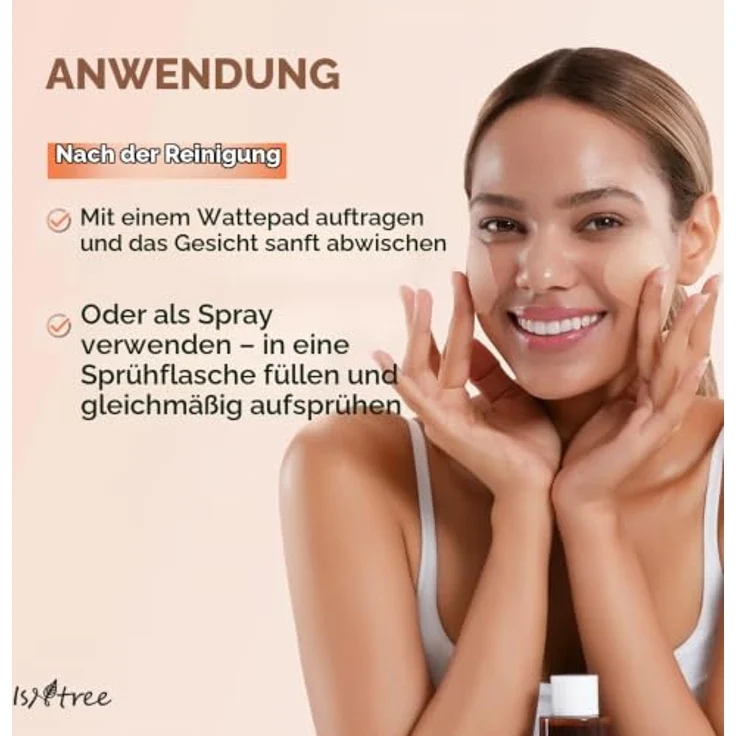 Isntree Green Tea Gesichts-Tonikum, beruhigend für gemischte bis fettige Haut, 200 ml – Bild 3