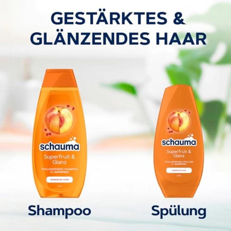 Schauma Vitalisierende Spülung mit Superfruit, 250ml für normales Haar, vegan und silikonfrei – Bild 3