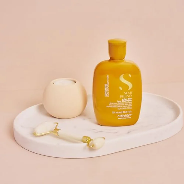 Alfaparf Milano Semi di Lino Sunshine, Schützendes Shampoo für sonnenstrapaziertes Haar, 250 ml, vegan, ohne Sulfate – Bild 4