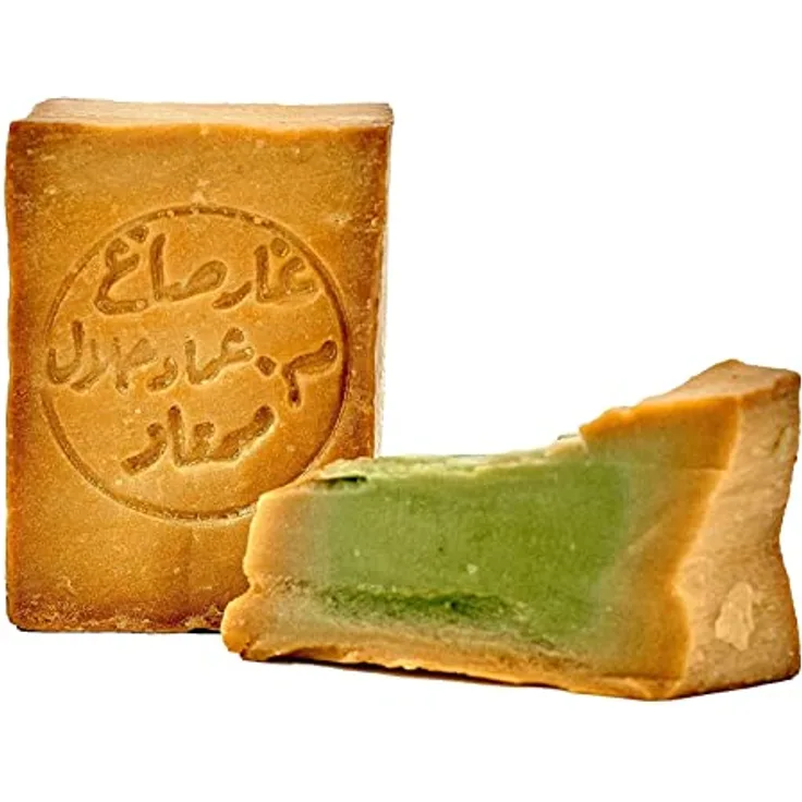 Carenesse Aleppo Seife 80% Olivenöl, 20% Lorbeeröl, vegan, handgeschnitten, Naturprodukt, ca. 200 g