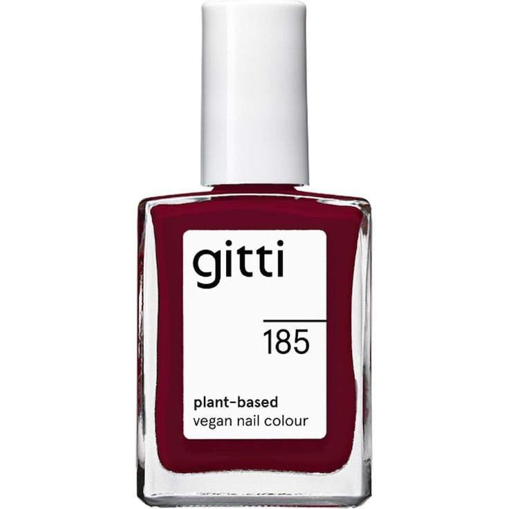 gitti no. 185 Nagellack 15 ml, veganer Nagellack in ROYAL RED mit natürlichen Inhaltsstoffen