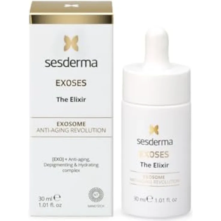 Sesderma Exoses The Elixir Serum, 30 ml, Anti-Aging Gesichtsserum zur Hautfestigung mit Niacinamid und Hyaluronsäure