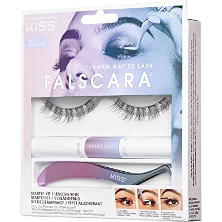KISS Falscara Eyelash Künstliche Wimpern Starter Kit 01 – Bild 3