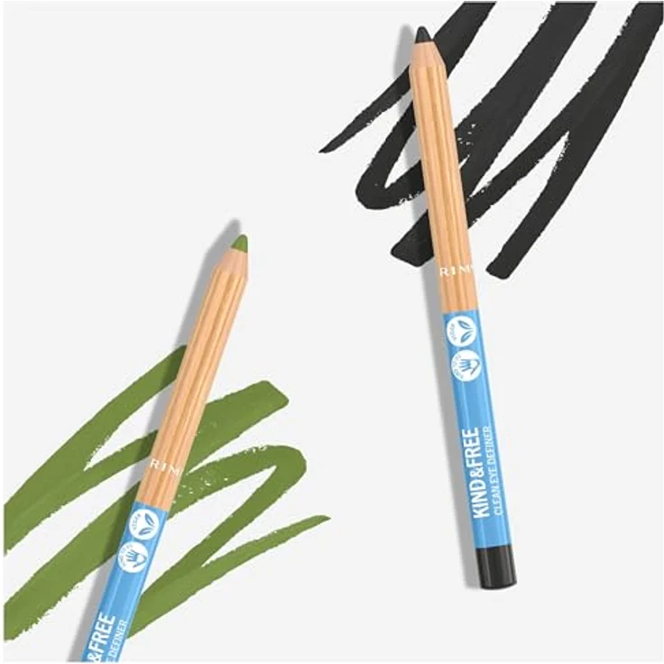 Rimmel Kind & Free Eyeliner, intensiver Liquid Eyeliner in Farbton 6 Anime Blue, 1,1 g – Bild 4