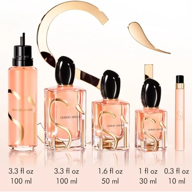 Armani Si Intense Eau de Parfum, nachfüllbar, Spray, 100 ml, Damen, mit schwarzer Johannisbeere, Mai-Rose, Bourbon-Vanille und Patchouli – Bild 5