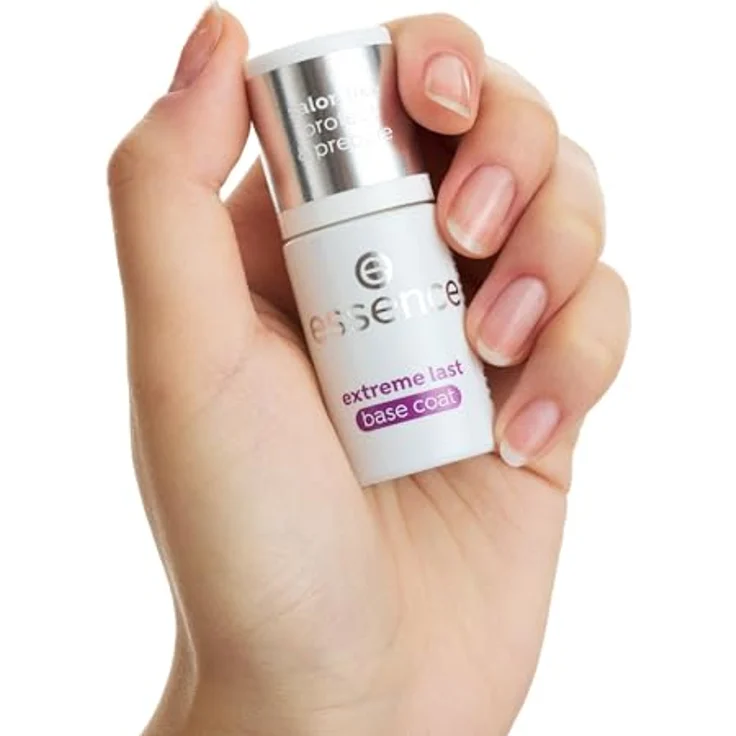 Essence Cosmetics extreme Last base coat, Unterlack, Transparent, langanhaltend, grundierend, schützend, vegan, ohne Mikroplastikpartikel, ohne Konservierungsstoffe, ohne Parfüm, 1er Pack (8ml) Nagellack – Bild 4