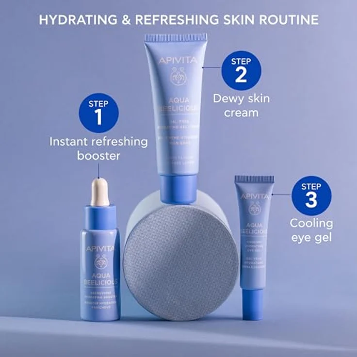 Apivita Aqua Beelicious Oil Free Hydrating Gel Cream Creme, 40 ml - Pflegende Gesichtscreme – Bild 5