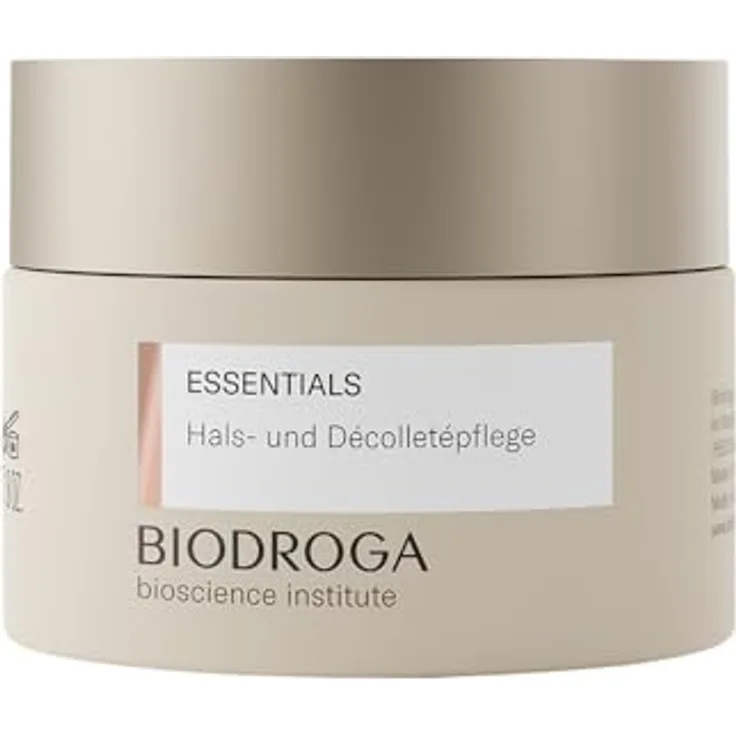 Biodroga Hals & Décolletépflege, 50ml mit Peptidkomplex zur Straffung und Verbesserung der Hautfestigkeit