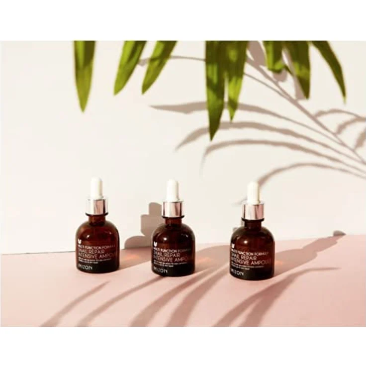 MIZON Serum Intensive Reparatur mit Schneckenextrakt (30ml) 80% Schneckenschleimextrakt, Elastin- und Kollagenbildung, Anti-Aging, Schneckensekretfiltrat, koreanische Hautpflege – Bild 2