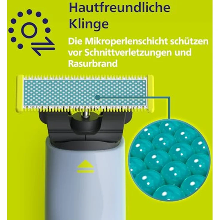 Philips OneBlade First Shave, Elektrisches Hybrid-Rasiersystem für Jungen, Anti-friction Rasierklingen, abwaschbar – Bild 6