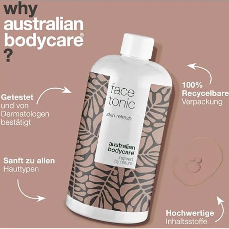 Teebaumöl Anti-Pickel Gesichtswasser (500 ml) | Für Männer & Frauen | Unreine Haut & Pickel | Gesichtstonic ohne Alkohol mit natürlichem Teebaumöl | Auch zur Pflege bei zu Akne neigender Haut – Bild 4