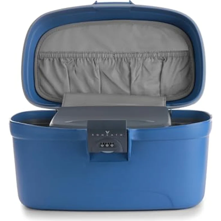 Roncato Necessaire Flexi Beauty Case 36 cm Blau mit Spiegel und Zahlenschloss – Bild 2