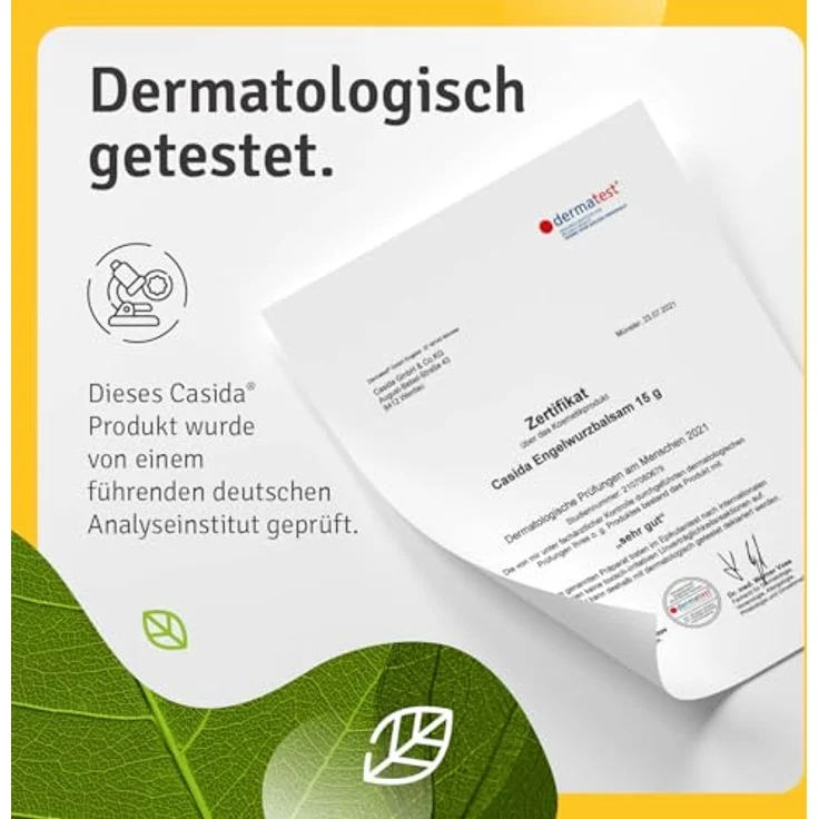 Casida Engelwurzbalsam Baby & Kinder, 15 g, pflanzliche Öle aus biologischem Anbau, dermatologisch getestet, ohne Konservierungsstoffe – Bild 9