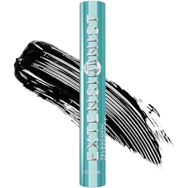 L'Oréal Paris Telescopic Extensionist, Volumen- und Längen-Mascara, wasserdicht, 9,9 ml, verlängerte Formel, Modellierbürste, 24 Stunden Halt – Bild 1