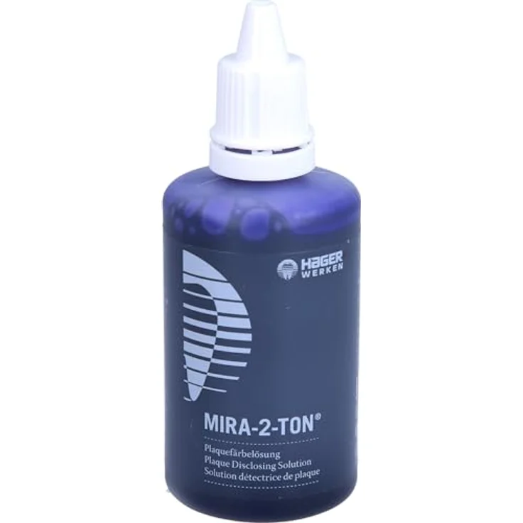 Mira 2 Ton Plaqueeinfärbung Lösung, 60 ml zur Anwendung mit Kontaktlinsen – Bild 1