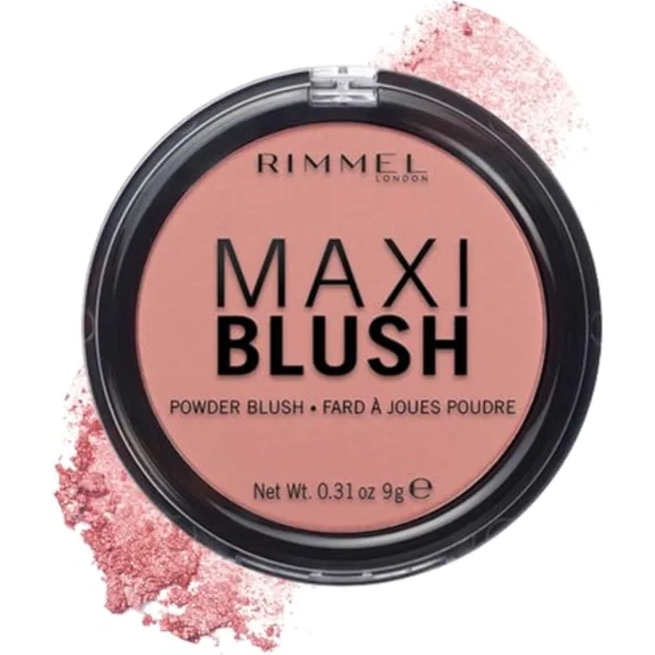 Rimmel Maxi Blush Puderrouge 006 Exposed, 9 g, Rouge mit leichter Textur für frisches Aussehen
