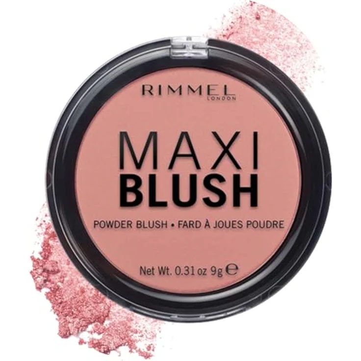 Rimmel Maxi Blush Puderrouge 006 Exposed, 9 g, Rouge mit leichter Textur für frisches Aussehen – Bild 1