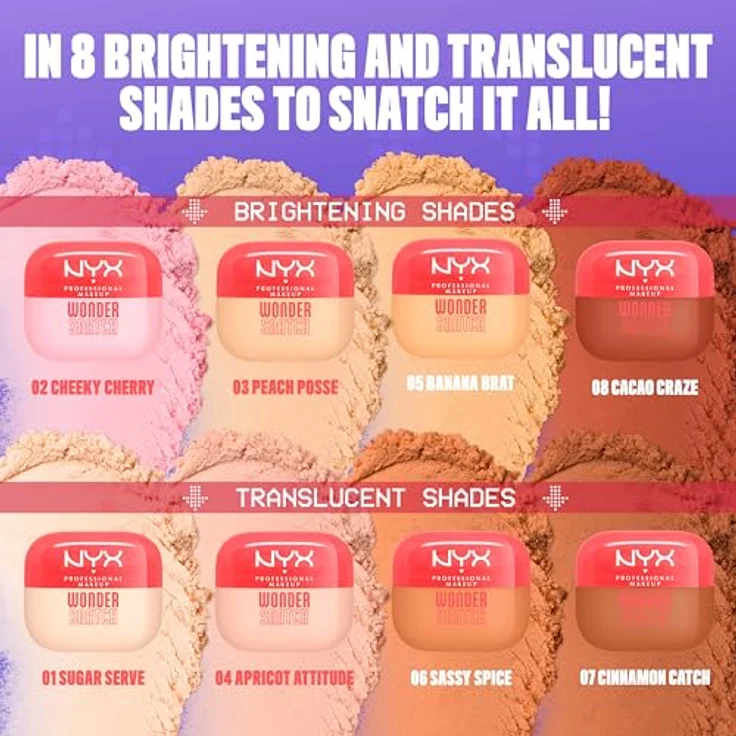 NYX Professional Makeup Wonder Snatch Konturenpuder, Farbton 01 Sugar Serve, 6 g - langanhaltendes, mattes Finish für perfekte Hautillusion – Bild 7