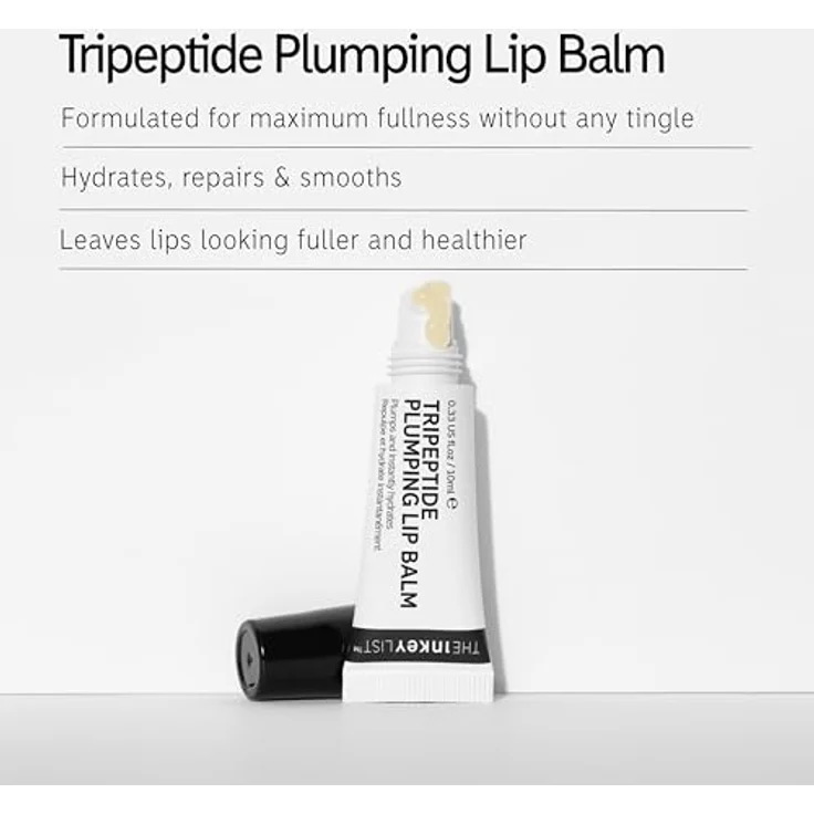 The Inkey List Tripeptide Plumping Lip Balm, Lippenbalsam mit vergrößerndem Effekt, Farbton Clear, 10 ml – Bild 2