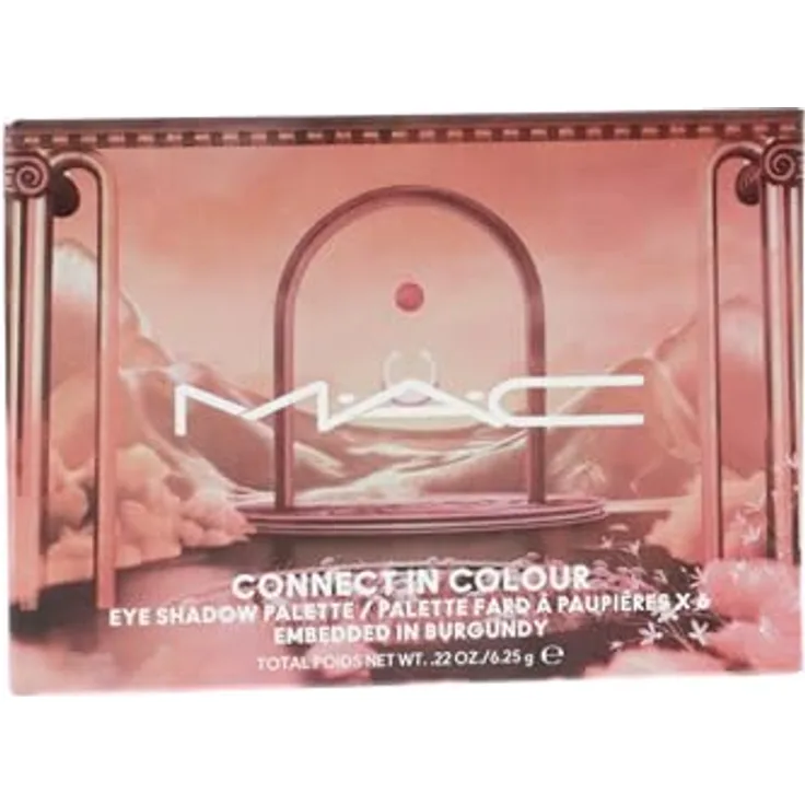MAC Cosmetics Connect In Colour Eye Shadow Palette, 6 Farben Lidschattenpalette in Embedded In Burgundy, 6,25 g