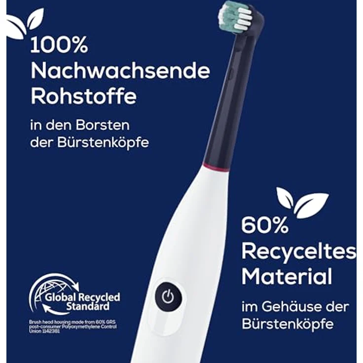 Beurer TB Clean Eco Aufsteckbürsten, 4 Bürstenköpfe kompatibel mit Oral-B, Borsten aus 100% nachwachsenden Rohstoffen, Härtegrad Mittel, effektive Zahnreinigung – Bild 4