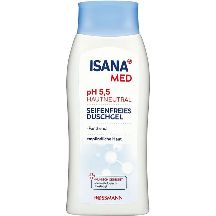 ISANA Duschgel pH 5,5, seifenfreies Duschgel mit Meeresmineralien, 250 ml