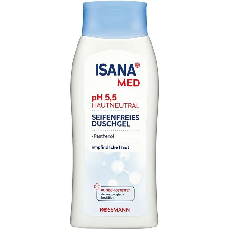 ISANA Duschgel pH 5,5, seifenfreies Duschgel mit Meeresmineralien, 250 ml