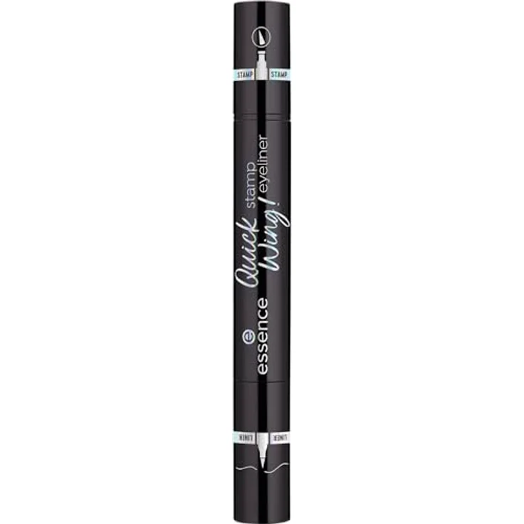 essence cosmetics Quick Wing! stamp eyeliner, Nr. 01, Schwarz, langanhaltend, Expressergebnis, hochpigmentiert, intensiv, farbintensiv, vegan, ohne Mikroplastikpartikel, ohne Parfüm, ölfrei, 1er Pack (3.5ml) – Bild 2