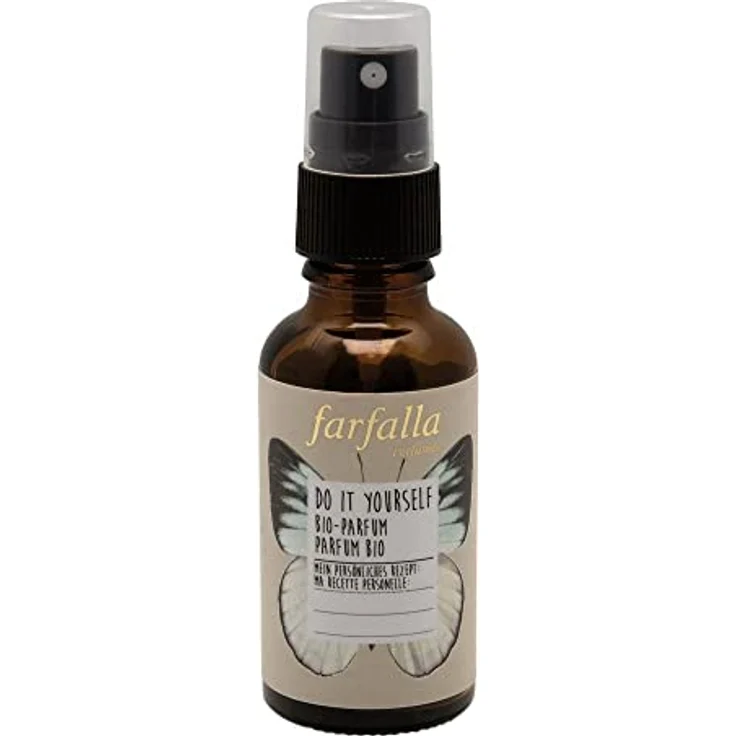farfalla Do it yourself, Bio-Parfum, 27ml - für eigene Parfümkreationen, furocumarinarmer Bergamotte & Bio-Hamameliswasser, vegan