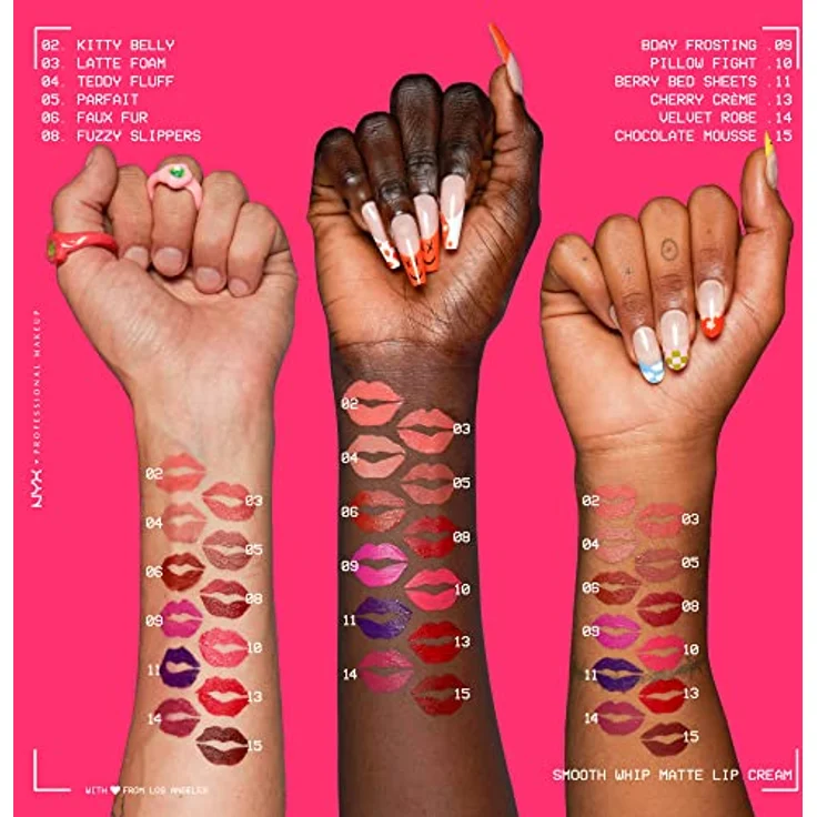 NYX PROFESSIONAL MAKEUP Flüssiger Lippenstift mit mattem Finish, Lebendige Farben mit Shea und Kakaobutter, 05 Parfait, 4 ml (1er Pack) – Bild 4