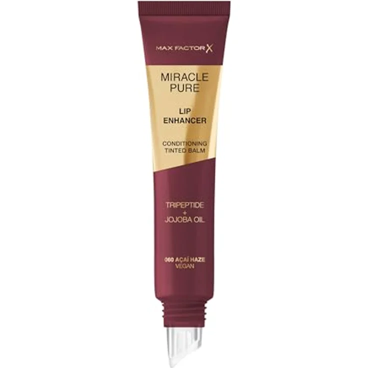 Max Factor Miracle Pure Lip Enhancer, Hydratisierendes Lipgloss mit hochglänzendem Finish, Farbton 060 Acai Haze, 12 ml – Bild 1